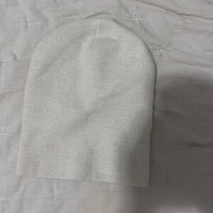 White Knit Beanie